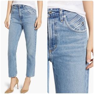 Agolde Palmer High Waist Crop Straight Leg Jeans In Temptation Size 25